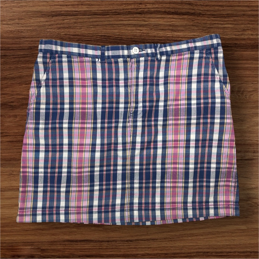 Ralph Lauren Sport Muliti-color Plaid Mini Skirt. Size 8